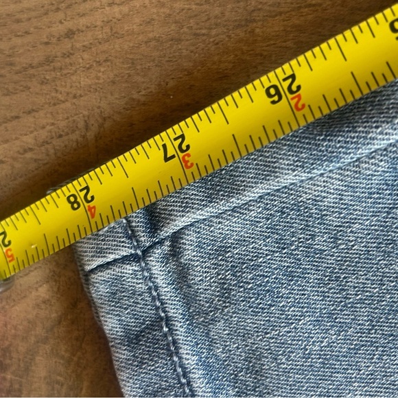 Blue Ankle Cropped Jeans with Faded Denim - Picture 5 of 8